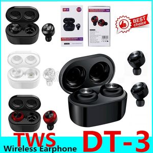 Sıcak Satış Earbuds toptan satış-DT TWS Mini Kulaklık Kablosuz Bluetooth Kulaklık Binoral Kulak Kulaklık Sıcak satış ucuz olarak Kulaklıklar Stereo MP3 Müzik Oyuncular Aramalar