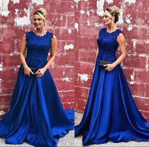 Royal Blue Prom Suknie Wieczorowe 2020 Długa Sukienka Formalna Plus Size Vestidos de Fiesta de Noche Robe de Soiree