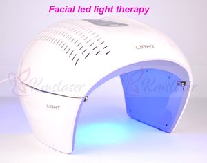 Portable LED 640NM Röd 430nm Blå 830nm Infraröd Ljus Foto Ansiktslampa Ljugerterapi Anti Aging Acne Avlägsnande Pigmentborttagningsmaskin