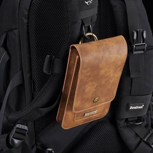 Universal Leather Holster 5.2 to 6.5 inch Case for iPhone 15 14 13 12 11 X XS MAX 7 8 6 plus Belt Clip Mobile Phone Pouch for Samsung S24 S23 S22 S21