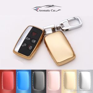TPU Car Key Cover Key Case Bag For Land Rover RANGE ROVER SPORT Freelander 2 DISCOVERY 4 Evoque Key Chain car styling