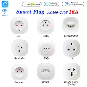 16A WIFI Smart Life Socket UK EU AU SWIT BR FR