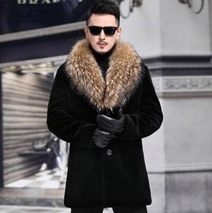 Outono falsa jaqueta de couro homens inverno engrossar pele quente casaco de couro homens solto jaquetas jaqueta de ceo preto b125
