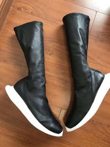 19ss High quality stretch suede genuine leather boots stretch Mianyang personalized water dyed cowhide shock wear fashionable shoes
