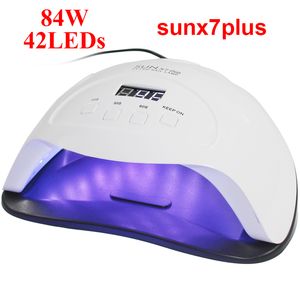 UV LED Nail Dryer 24/54/84W Gel Polish Curing Lamp with Bottom Timer LCD Display Quick Dry Lamp For Nails Manicure Tools CY200512