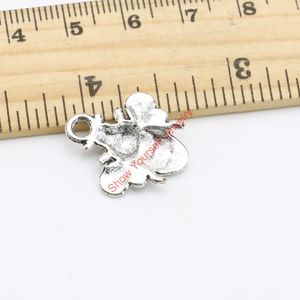 Partihandel - Silver pläterade bee charms hängsmycken för smycken gör DIY handgjorda hantverk 21x20mm smycken gör DIY