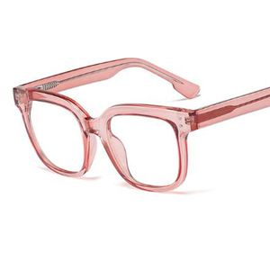 Atacado-Fashion Eye Glasses Women Luxury Designer Brown Praça Óculos Fr Lens Miopia Nerd Optical Óculos Feminino de zero Espetáculos