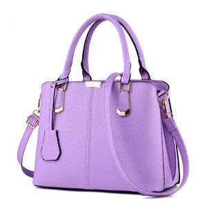 HBP Fashion Women Leather Handbag Inclined Female Shoulder Bags Handbags Lady Shopping Tote Messenger Bag Purple