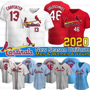 Albert Pujols Yadier Molina Paul Goldschmidt Trikot Ozzie Smith 6 Stan Musial 12 DeJong Harrison Bader Bob Gibson Trikots