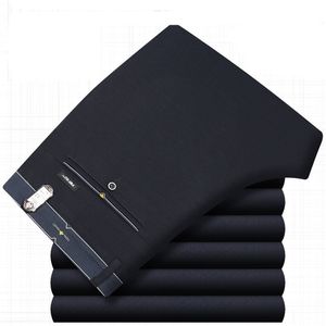 ICPans Erkek Pantolon Ofis Formal İş Akıllı Takım Pantolon Polyester Pamuk Klasik Gelinlik Pantolon Siyah Mavi MX191118