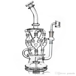 Recycler Bong funcionais bongs tubo de água inebriantes coador de alta qualidade DAB sonda tubos de vidro plataformas petrolíferas cachimbos