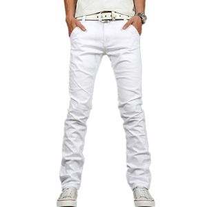 Moda Męskie Dżinsy Zaprojektowane Proste Slim Fit Denim Dżinsy Spodnie Casual Elastyczność Dżnowie Spodnie White Homme Plus Rozmiar 28-40