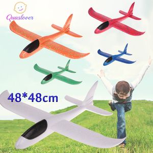 DIY Kids Toys Foam Plane Hand Throw Airplane Flying Glider Plane Helicopters Flying Planes Model Plane Toy For Kids Outdoor Game