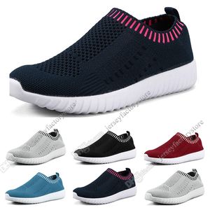 Best selling large size women's shoes flying women sneakers one foot breathable lightweight casual sports shoes running shoes Forty-four