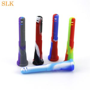 wholesale Nargile 14mm silikon downstem aksesuarları cam su sigara boru bubbler downstem silikon bongs sigara aksesuarları