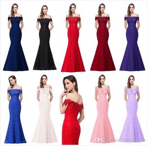 Barato Vestidos de casamento de laço de sereia vermelha modesto sexy fora do ombro tampão mangas longas vestidos de noiva chineses vestidos formais cps199