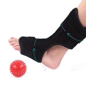 Fotmassagerare Justerbar ortos Plantar Fasciit Dorsal Splint Brace Stabilizer Smärtlindring Benvårdsstöd med massage Boll Free Ship