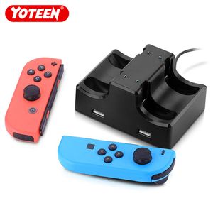 per Nintendo Switch Caricabatterie Joy-Con 4 in 1 Dock di ricarica USB Supporto per caricabatterie Supporto per supporto Dock