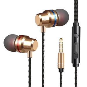 Kulak Xiaomi Samsung Huawei Stereo için mikrofon ile Kablolu kulaklık 3.5mm Kulaklık Kulaklık Müzik Spor Gaming Headset