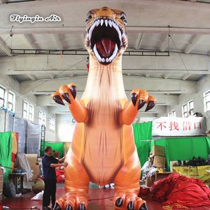 カスタマイズされたインフレータブル動物モデルTyrannosaurus Rex 3m/5m高さを爆破するテーマパークと動物園の装飾用の恐竜t-rex