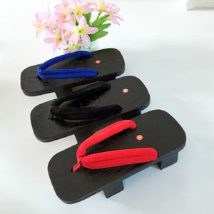 Hot Sale-Summer MensTwo-tooth Wooden Sandals Shoes Japanese Gentleman Wood Slippers for Men Indoor Shoes Flip-flop for Male