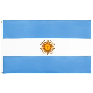 Bandeira nacional Argentina Flag 90x150cm Argentina e bandeira 3X5FT ARG Argentinan Country Flags interior Suspensos Voar Outdoor
