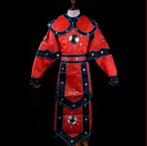 Beijing Opera traje armadura soldado Hua Mulan robe Python armadura robe estágio homem TV filme Halloween headwear traje geral e armadura kao