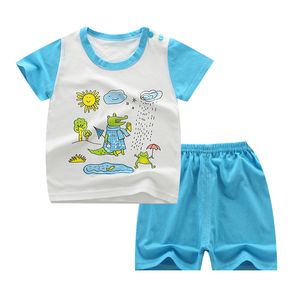 Grandi ragazze magliette per bambini sorelle fratelli Cartoon Print Family Matching Outfits