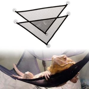 2 Pcs/Set Pet Mesh Hammock with Suction Cup Play Toys Swing Nylon Climb Animal Sleeping Bed For Reptile Snake Lizard Pet Product VT0363