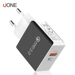 QC 3.0 Fast Wall Charger USB Quick Chargers 5V 3A 9V 2A Travel Power Wall Adapter Fast Laddning USA: s kontakt för Samsung Huawei