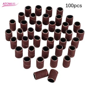 100 pcs Arquivo de Unhas Brocas de Prego Arquivo Elétrico Substituição Da Máquina de Broca Lixar Bandas Bits 180 