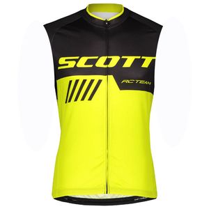 Scott Team Cycling Bez rękawów Jersey MTB Bike Tops Road Racing Kamizelka Outdoor Sports Uniform Letnie Oddychające koszulki rowerowe Ropa Ciclismo S21042249