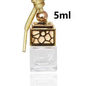 Pusta szklana butelka samochodowa wiszące perfumeryzmeryjne lusterko ornament powietrza odświeżacz do olejków eterycznych dyfuzor zapach samochodu stylizacji