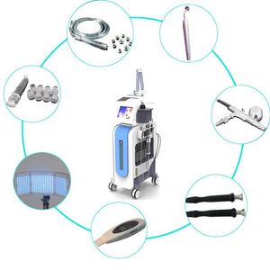 7'de 1 Hydra Dermabrazyon Elmas Mikrodermabrazyon Jet Peel Bio Mikro -Akım Cilt Scrubber PDT LED Işık 7 Renkli Makine