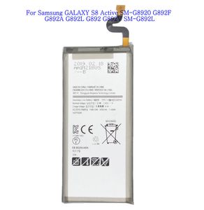 1x 4000 mah eb-bb892aba bateria de substituição para samsung galaxy s8 ativo sm-g892l g892a g892a g892a g892l g892v sm-g892l baterias