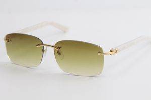 Factory Rimless Sunglasses Plank Metal Sunglasses Fashion High Quality Eyewear Cat Eye Male and female Gradient Lens