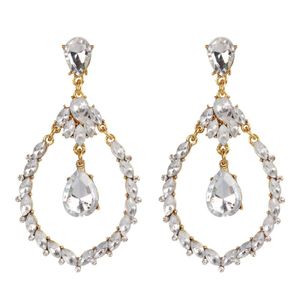 diamantes Fashionl oscilar brincos para lustre de cristal mulheres moda gota de água menina brinco presente do estilo do feriado de jóias de Valentim para o gf