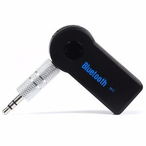 Universal 3.5mm Bluetooth-bilmonteringssats A2DP Trådlös FM-sändare AUX-ljudmottagare Adapter Handsfree med MIC för telefon MP3 MQ100