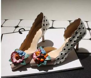 Горячая распродажа-новый ручной цветок женский на высоком каблуке свадебные туфли розовый туфли на высоком каблуке партия обувь Мода свадебные сандалии