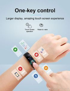 För original iPhone Samsung Sony Android Mobiltelefon Smart Armband Klocka CD02 Hjärtfrekvens Monitor Fitness Tracker IP67 Vattentät Klocka