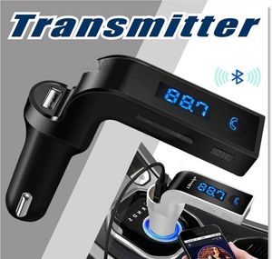 G7 Car Wireless Bluetooth Mp3 FM Modulator nadajnik 2.1A Szybkie ładowarki bezprzewodowe Zestaw bez użycia rąk z ładowarką samochodową USB MQ30