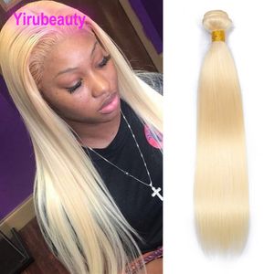 Brazilian Virgin Hair Straight 613 Color Blonde Hair Bundle Double Wefts Straight Blonde One Piece 100% Human Hair