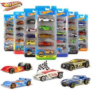 5 PCS / Pack Roda animada Original Metal Miniature Model Carro Brinquedos Infantil