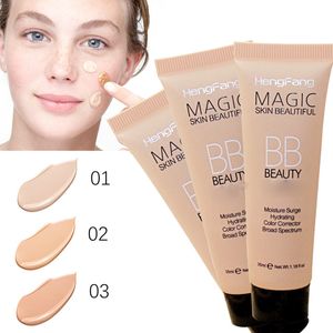 Hengfang Face Liquid Foundation BB Cream Base Makeup Concealer Long Lasting Face Whitening Cream 3色