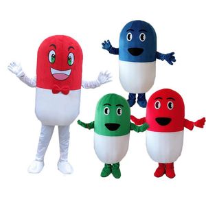 2019 High quality hot Capsule Mascot Costume Adult Size Anime Clothing Party Makeup Free Delivery Pharmacy Pill