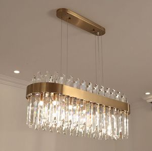 lustre novo luxo lâmpada crystal moderno kroonluchter AC110V 220V sala de jantar de ouro sala de estar luminárias MYY