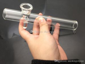 Big size Steamroller hand pipes glass pipes with bowl tobacco oil burner pipe dry herb spoon pipe balancer for oil rig hookah 7inch long
