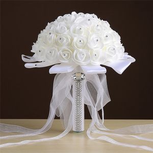 Hochzeitsblumen Hand gehalten Blumen neue Hochzeit Rosen Blumensträuße Hochzeit weiße Braut