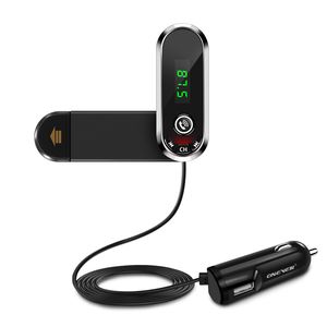 2 em 1 função F1 Carro Bluetooth Speakerphone Phone Bracket Car MP3 Player FM FM Transmissor Aux Acesso ao Carregador de Carro USB