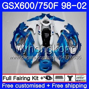 Karosserie für Suzuki GSXF 750 600 GSXF750 hellblau weiß 1998 1999 2000 2001 2002 292HM.62 GSX 600F 750F KATANA GSXF600 98 99 00 01 02 Verkleidung